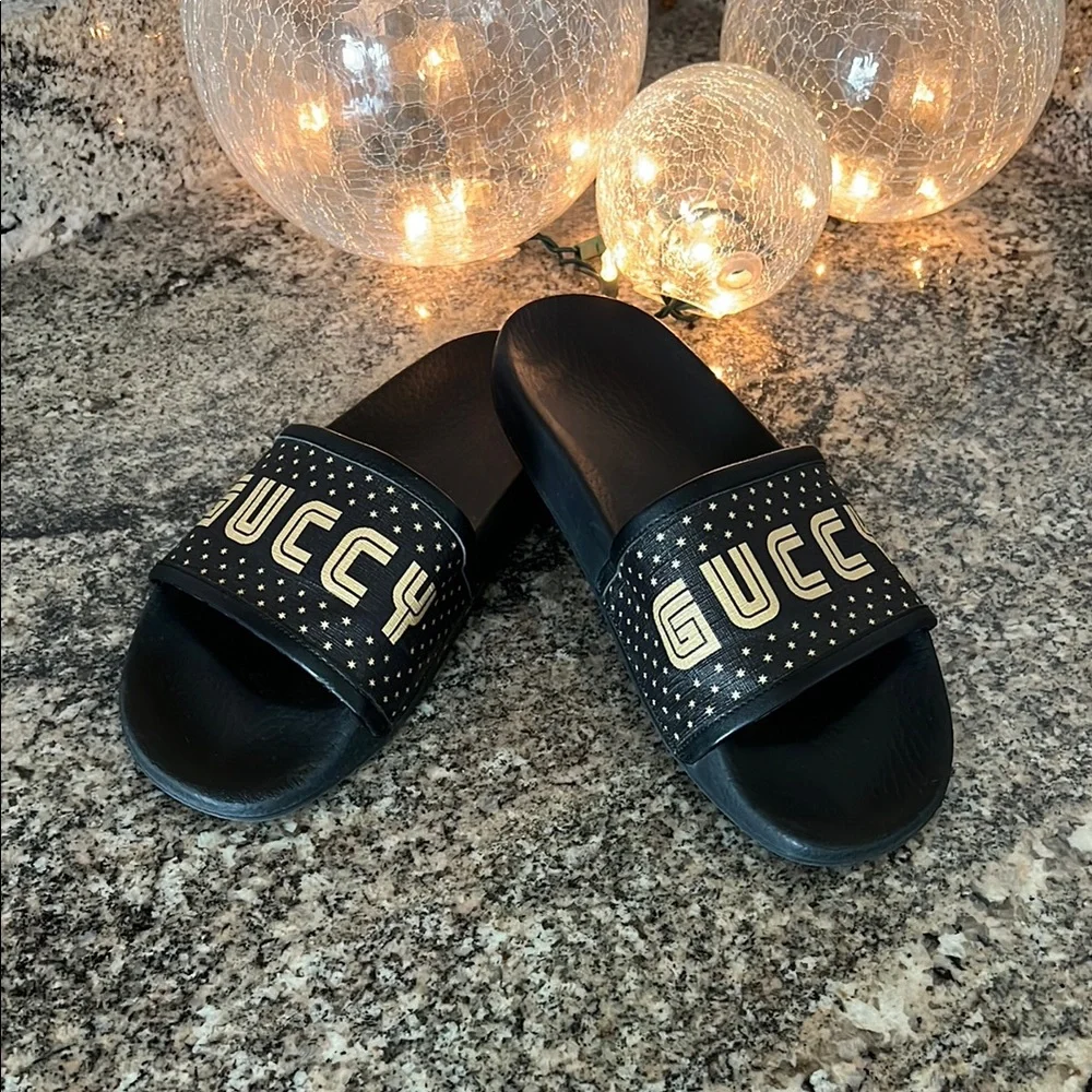 Gucci “Guccy” Sega Stars Slides - Picture 3 of 11